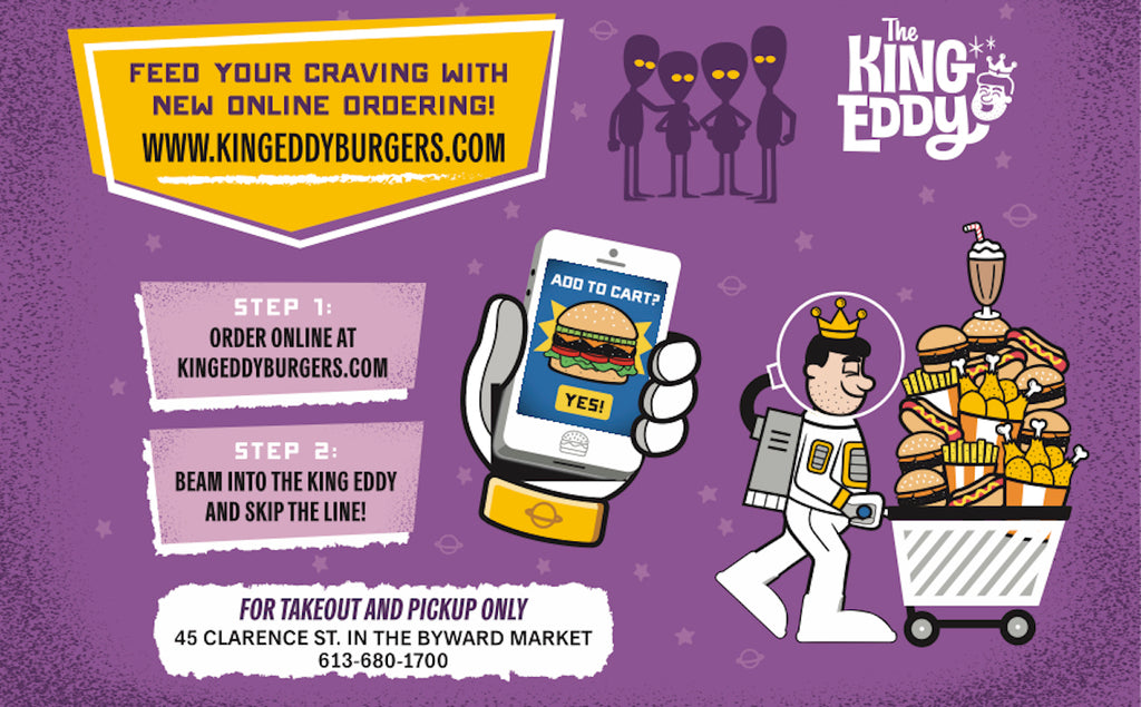 Online Ordering now available at kingeddyburgers.com